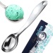 Cuillère à glace en métal Luxy 17cm, cuillère à glace publicitaire