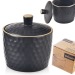 Sucrier en céramique noire Tea Time 320ml cadeau d’entreprise