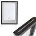 Cadre photo en bois Blake noir 26 x 37 cm, cadre photo publicitaire