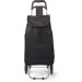Chariot de courses - 32L - noir, poussette à marché ou cabas à roulettes publicitaire