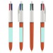 Miniaturansicht des Produkts 4-farbiger Bic-Stift mit feinem Kugelschreiber und Nackenband 1