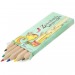 6 small durable coloured pencils, Colored pencil promotional