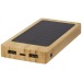 Miniature du produit Batterie de secours publicitaire solaire Alata de 8 000 mAh en bambou 0
