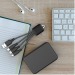 Benri - usb-a to 3-in-1 cable - ultra-fast charging 3a 20w - keyring size, charging cable promotional