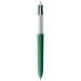 BIC® 4 Couleurs Wood Style with Lanyard, stylo marque Bic publicitaire