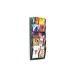 Black'Line NOIR Colonne 10 Cases 1/3A4 cadeau d’entreprise