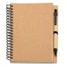 Miniature du produit 70-page recycled spiral notepad with biodegradable hard cover pen 4
