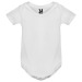 Baby-Body mit kurzen Ärmeln aus Single-Jersey-Strick HONEY (Weiß) Geschäftsgeschenk