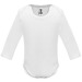 Body bébé manches longues en maille single jersey  HONEY L/S (Blanc) cadeau d’entreprise