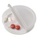 Round pill box with 3 compartments wholesaler