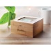 Caja de té de bambú regalo de empresa