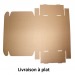 Boîte d'expédition kraft 42x52x18cm, Boîtes d\'envoi éco kraft pubblicitario