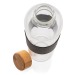 Bouteille en verre 75cl avec bouchon bambou cadeau d’entreprise