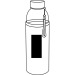 Glass bottle with sleeve 450 ml, bottle promotional