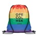 BOW Bolsa arco iris con cordón RPET regalo de empresa