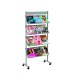 Brochure displays mobile 4 étagères 66cm gris alu cadeau d’entreprise