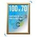 Cadre affich. Clic-clac mural 100x70cm or/gold, cadre mural publicitaire