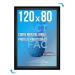 Cadre Affichage CLIC-CLAC Mural 120x80 cm NOIR 9005 cadeau d’entreprise
