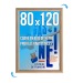 Cadre affichage Clic-clac mural 80x120 bois hêtre cadeau d’entreprise