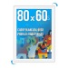 Cadre affichage Clic-clac mural 80x60cm blanc cadeau d’entreprise