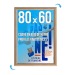 Cadre Affichage CLIC-CLAC Mural 80x60 cm BOIS/Hêtre cadeau d’entreprise