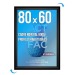 Cadre affichage Clic-clac mural 80x60cm noir cadeau d’entreprise