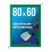 Cadre affichage Clic-clac mural 80x60cm vert cadeau d’entreprise