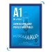 Cadre affichage Clic-clac mural A.1 bleu cadeau d’entreprise