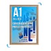 Cadre affichage Clic-clac mural A.1 bois hêtre cadeau d’entreprise
