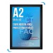 Cadre affichage Clic-clac mural A.2 noir cadeau d’entreprise