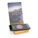 Miniature du produit Cadre photo personnalisable avec chargeur sans fil bambou 1