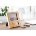 Product thumbnail Bamboo photo frame with weather station 2