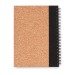 Product thumbnail Recycled A5 notebook with cork finish 1