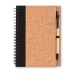 Product thumbnail Recycled A5 notebook with cork finish 0