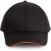 Casquette sandwich contrasté 6 panneaux Oeko-Tex, Bonnet et casquette durable reclame