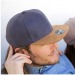 Snapback cap with suede peak, Flat peak cap promotional