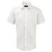 Chemisette Oxford élégante. Coupe cintrée contemporaine. Double revers sur les manches., Chemise manches courtes publicitaire