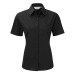 Popeline polyester/coton. Facile dentretien, repassage minimum. 7 boutons ton sur ton., Chemise manches courtes publicitaire