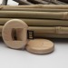 Miniature du produit Clé usb personnalisable ronde en bois Cookie 2