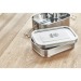 Doppelte Chan - Lunchbox aus Edelstahl., Lunchbox und Frühstücksbox Werbung