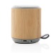 Kabelloser 3W-Lautsprecher aus Bambus und Stoff, Gehäuse aus Holz oder Bambus Werbung