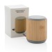 Kabelloser 3W-Lautsprecher aus Bambus und Stoff Geschäftsgeschenk