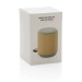 Kabelloser 3W-Lautsprecher aus Bambus und Stoff, Gehäuse aus Holz oder Bambus Werbung