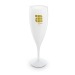 Reusable plastic champagne flute 14 cl wholesaler