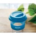 Mug en verre 350ml couvercle silicone, mug et gobelet à couvercle publicitaire