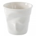 Crumpled espresso cup white wholesaler
