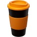 Gobelet isolant Americano® 350ml avec bandeau antidérapant, Mug de voyage isolant publicitaire