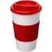 Gobelet isolant Americano® 350ml avec bandeau antidérapant, Mug de voyage isolant publicitaire
