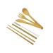 Large set of bamboo cutlery, Set of cutlery promotional