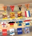 Garland of paper plv with rectangular pennants wholesaler